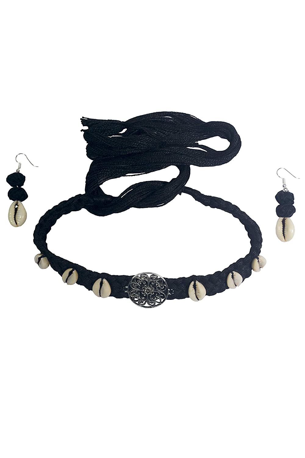 Oxidized Kaudi Black Choker Necklace For Women And Girls 01