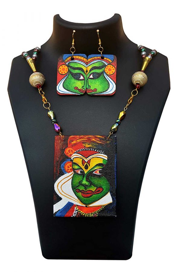 Exclusive Kathakali Necklace Earring Jewellery Set