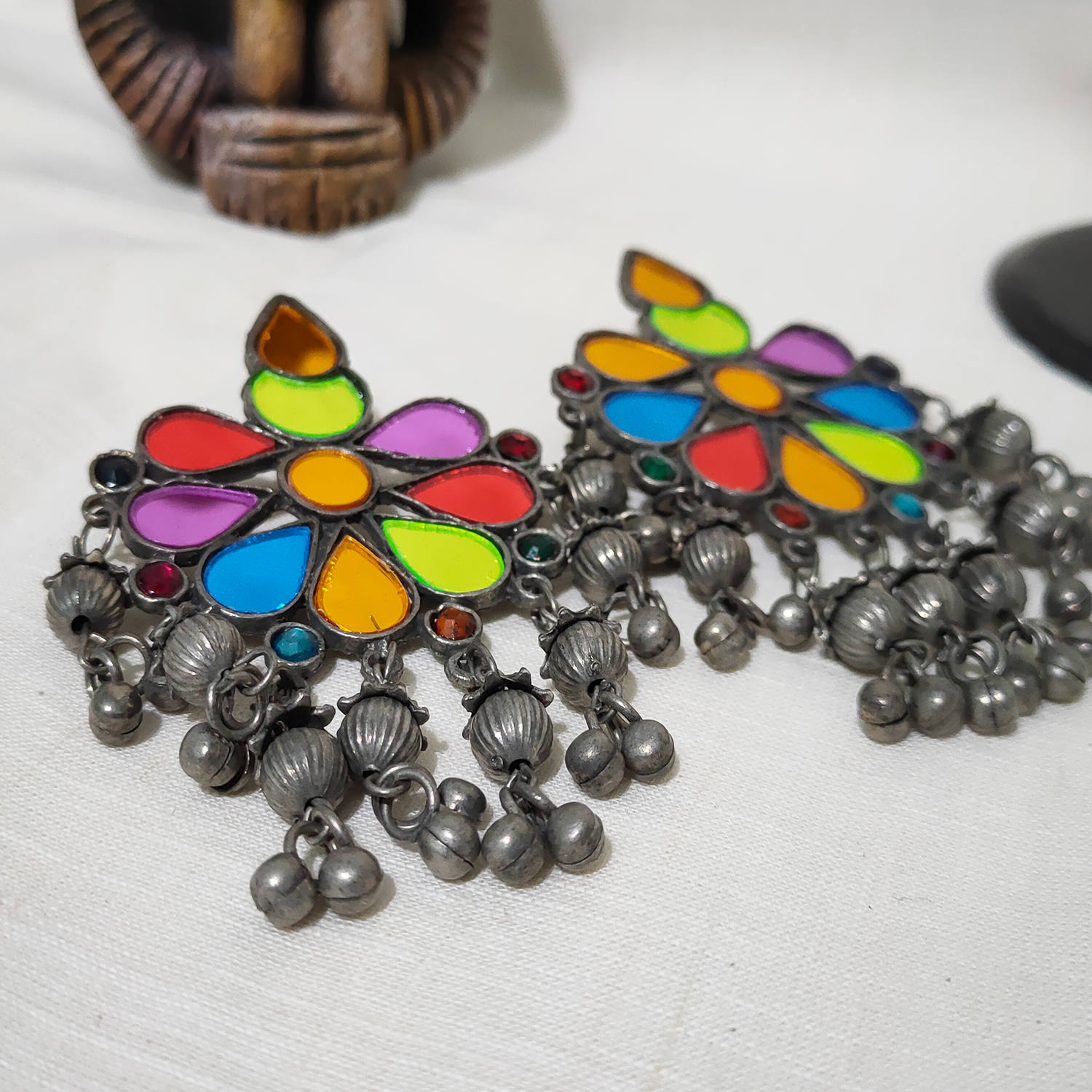 Latest Stylish Oxidised Afghani Earrings