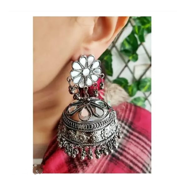 Fancy Alloy Earrings Jumbo Jhumka