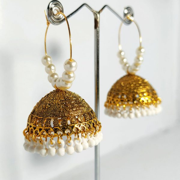 Latest Stylish Traditional Antique Jhumki Earrings (Pair-1)
