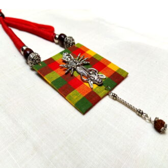 Oxidised Long Strick Durga Handicraft Necklace Set2