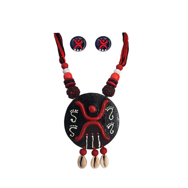Karukala Hand Crafted Synthetic Clay Necklace Set01