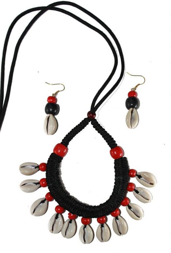 Karukala Exclusive Kaudi Necklace And Ear Ring Set01 For Women - Image 3