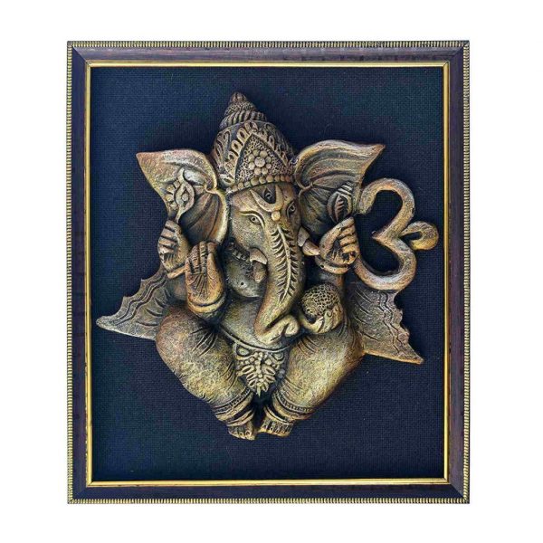 Terracotta Ganesha Figure Art Of Bengal For Home Decor(12 Inch. By 10 Inch.)