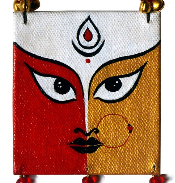 Karukala Canvas Durga Painting Jewellery