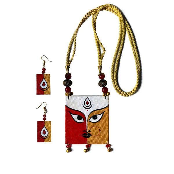 karukala canvas durga painting jewellery