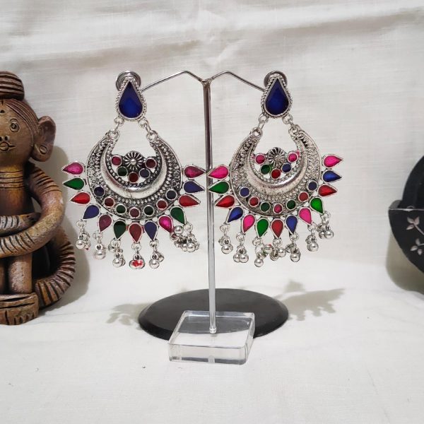 Afghani Dual Tone Earrings for Women