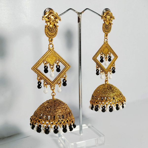 Durga Face Fashionable Jhumka Earrings Set