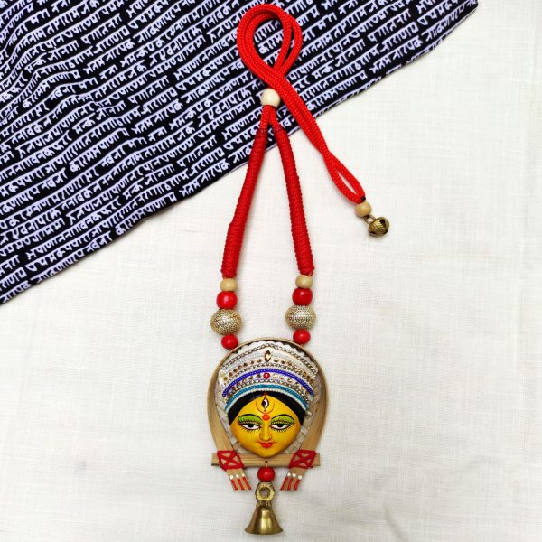 Original Durga Face On Kulo Fully Handicraft Necklace Set1