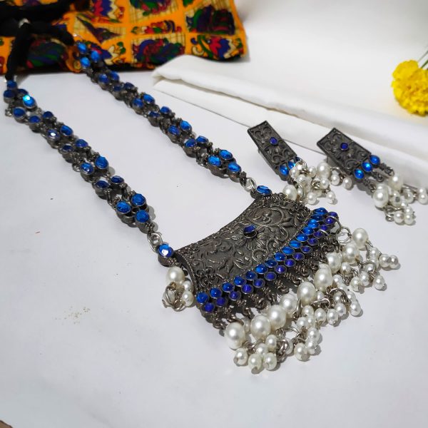 Afghani Tribal Antique Oxidised Silver Necklace