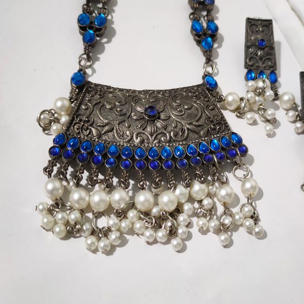 Afghani Tribal Antique Oxidised Silver Necklace