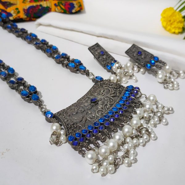 Afghani Tribal Antique Oxidised Silver Necklace