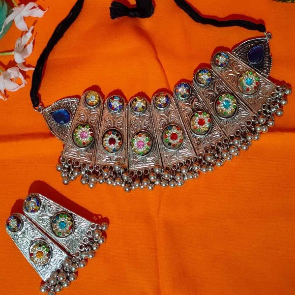 Premium Quality Designer Oxidised Necklace