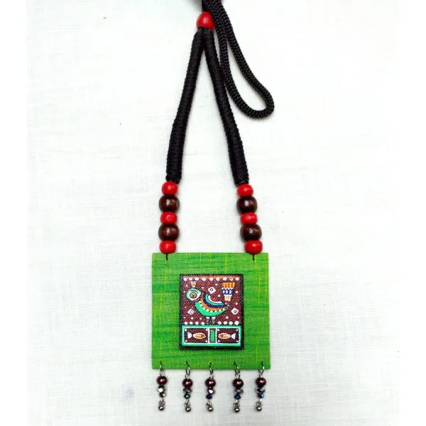 Bird Painting Fully Handmade Necklace Set1