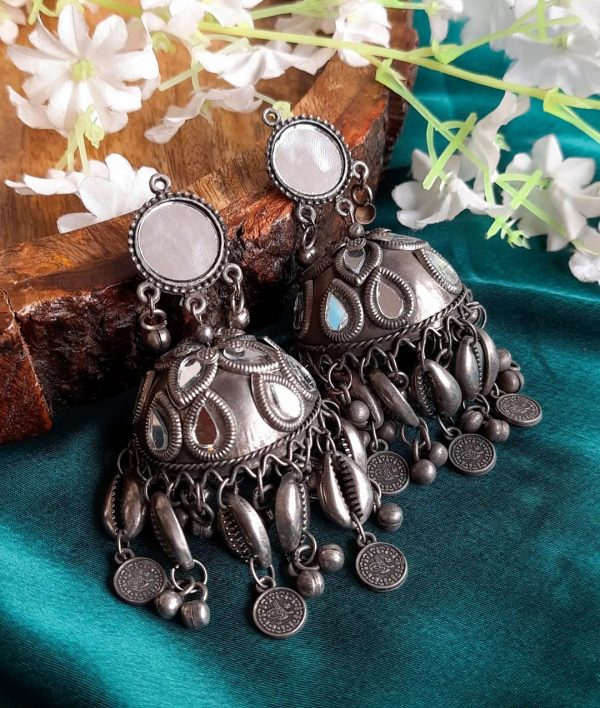 Absolutely Stunning Mirrorwork Kouri Jhumka